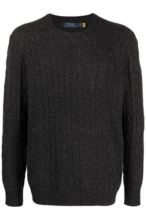 Maglione in lana e cashmere grigio RALPH LAUREN | 710876762013GREY